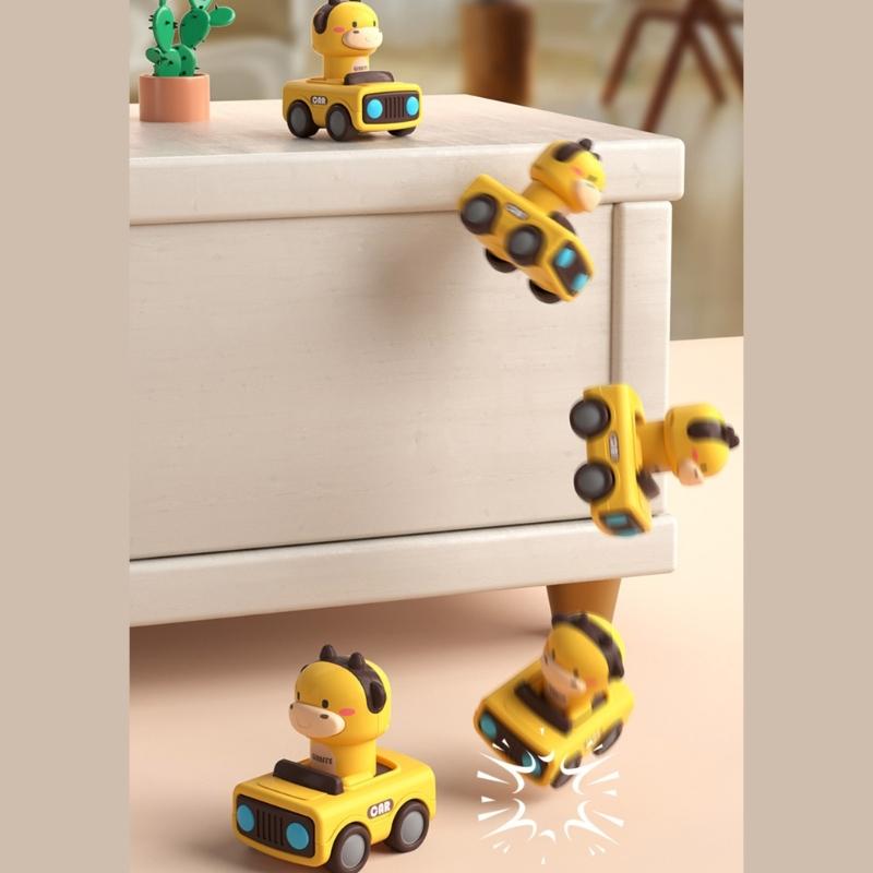 Toddler Toy Car Animal Shape Friction Toy Cartoon Fighter for Vehicle Exciting Cartoon Model for Toddlers Baby Toy Kids