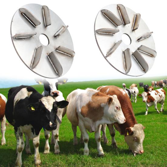 Farm Animal Hair Scrapers Stainless Steel Hair Remover Disc Pigs Cattle Sheep Horses Hair Removing Tool