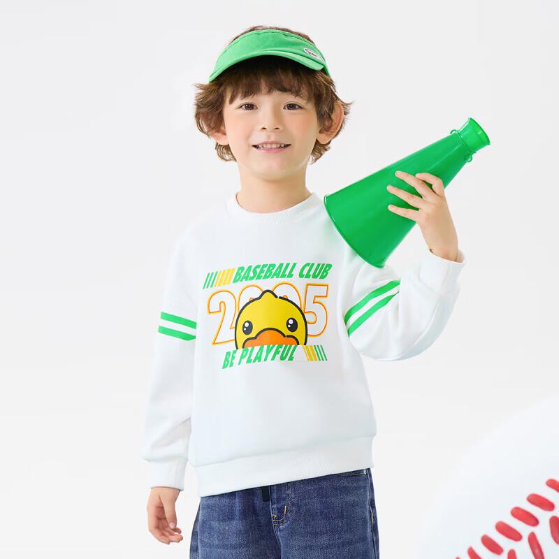 B.Duck Kids Cartoon Crewneck Sweatshirt 140CM