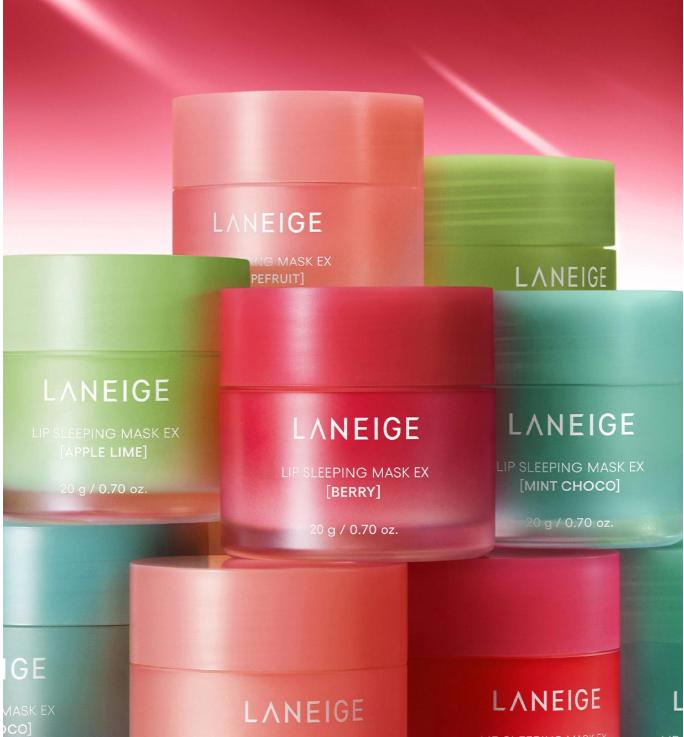Laneige Lip Sleeping Mask 20g – Moisturizing Overnight Lip Balm in 11 Flavors