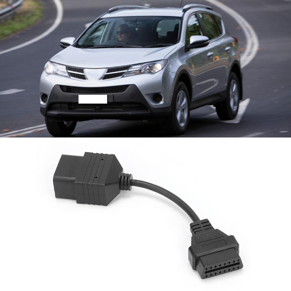 17 Pin auf 16 Pin OBD2 Diagnosekabel Adapter Stecker Passend für Toyota