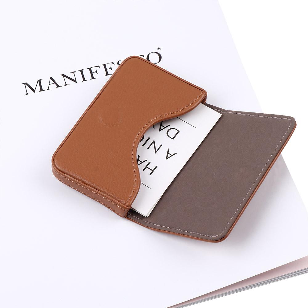 Woman Men Creative Card PU Leather Wallets & Holders Wallet Card Holder Money Clips Business Card