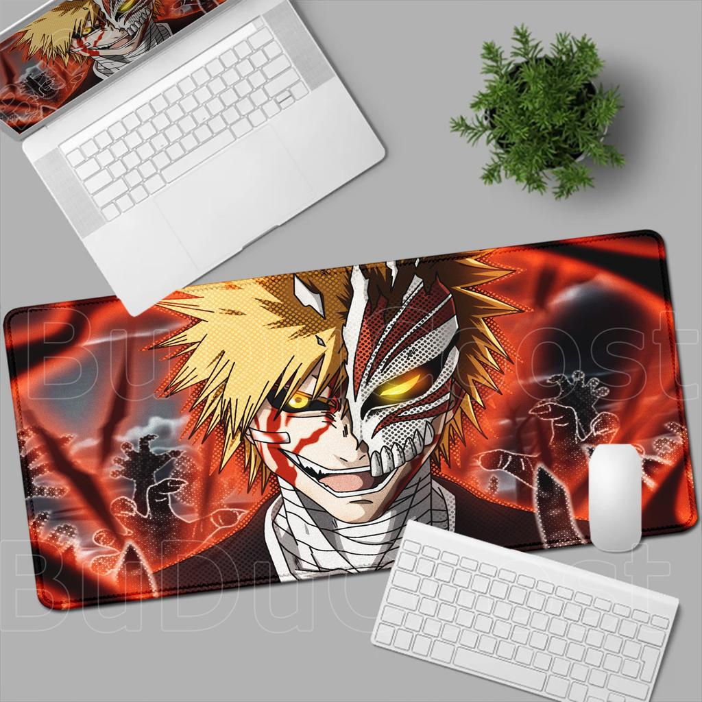 New Hot Cool Anime Bleach Mouse Pad XXL Large Mousepad Manga Laptop Office Rubber Soft Table Pc Gaming HD Printing Non-Slip Mat