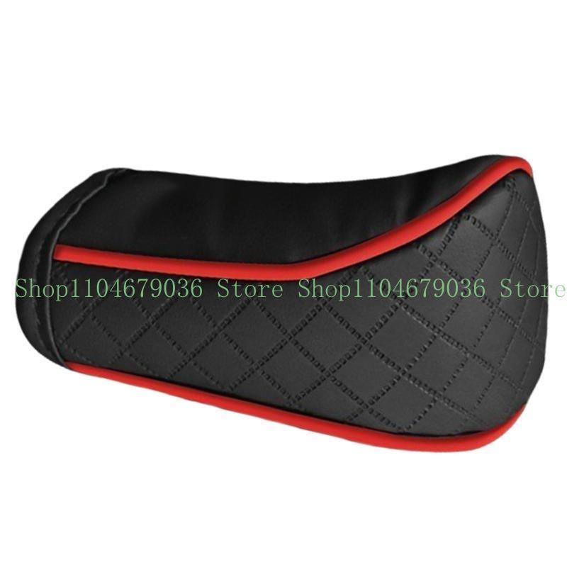 652F Leather Gear Shifts Knob Cover General Fit Breathable Shifter Protector Gear Shifts Knob Protections for Car Interiors