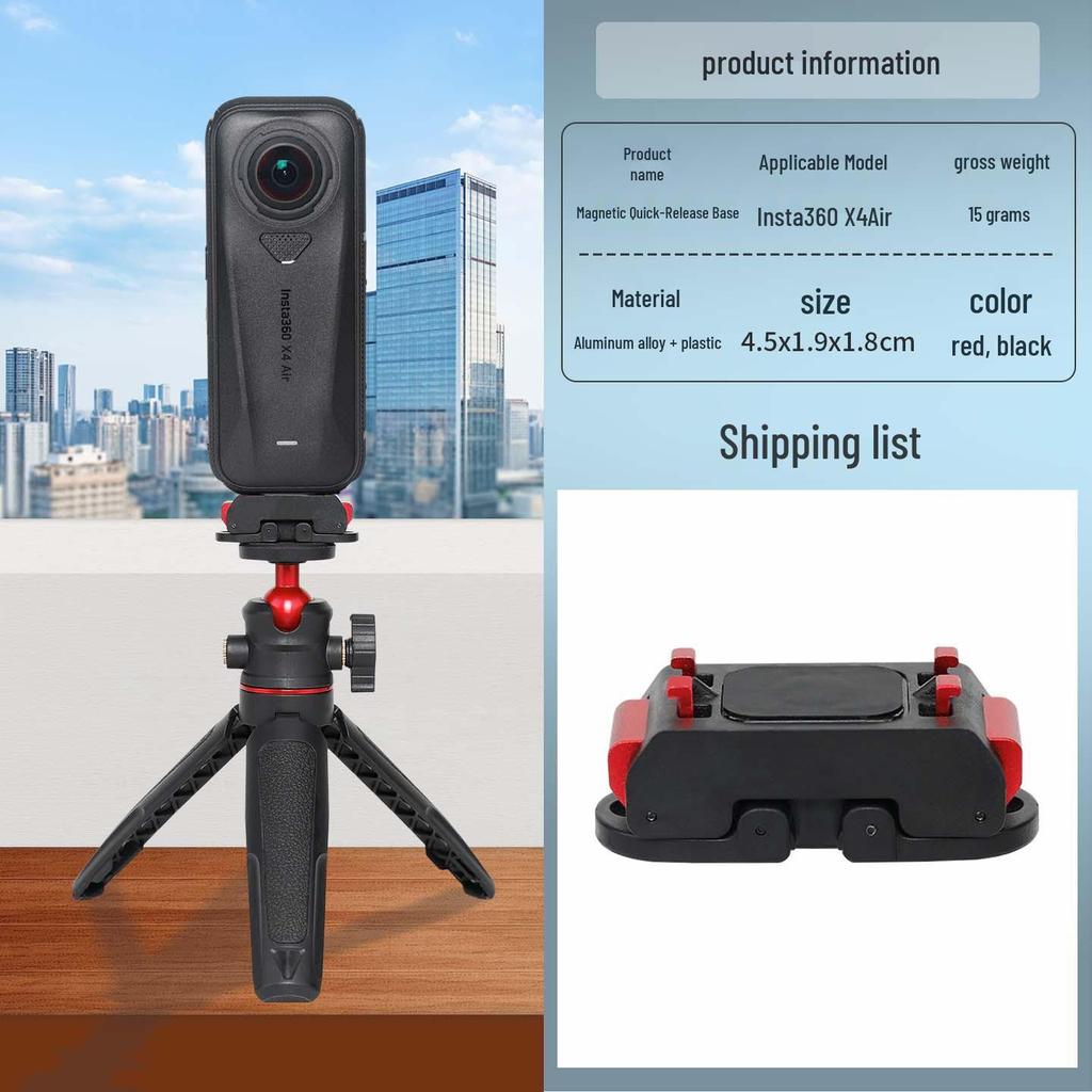 Insta360 X4 Air Panoramic Action Aluminum Quick Release Magnetic Base