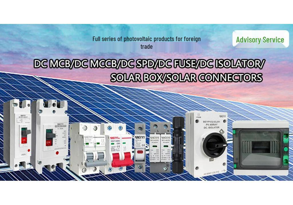 500V/1000V DC Plastic Case Circuit Breaker, 1P/2P, 100-250A Photovoltaic DC Air Switch MCCB