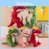 Dinosaur Plush Toy With Multicolor Flames For Kids Play And Comfort
