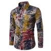 Fashion Mens Summer Casual Dress Shirt With Vibrant Floral Design And Comfortable Cotton Blended Fabric