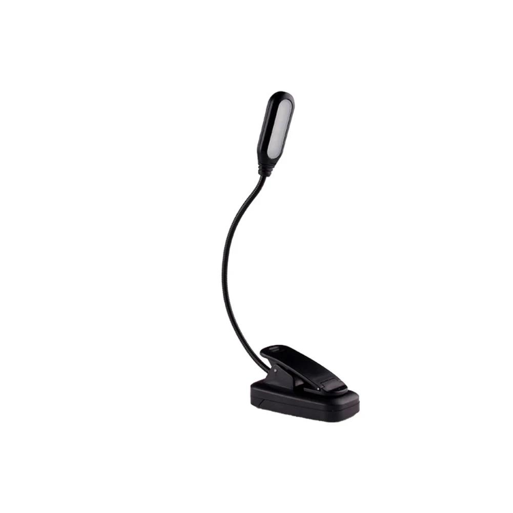 Mini LED Book Night Light Adjustable Clip-On Desk Lamp Battery Powered Flexible Eye Protection Study Reading Table Lamp