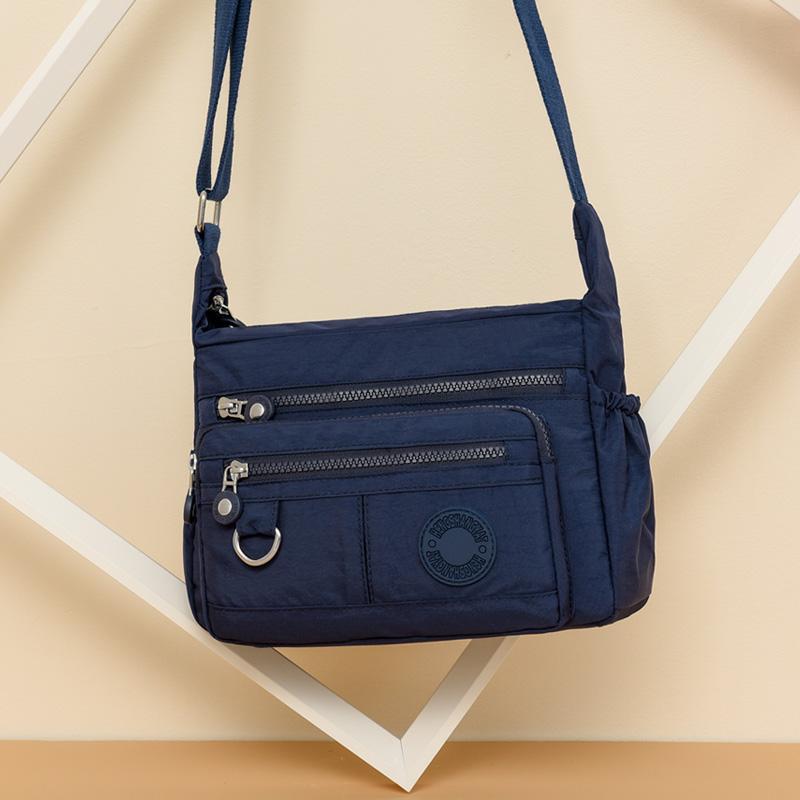 Bolsa feminina transversal grande capacidade bolsa de ombro de nylon bolsa de mãe estampada