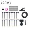 360-degree Bending Dropper Watering Misting System Adjustable Garden Watering System for Landscape Flower Bed & Patio Plants