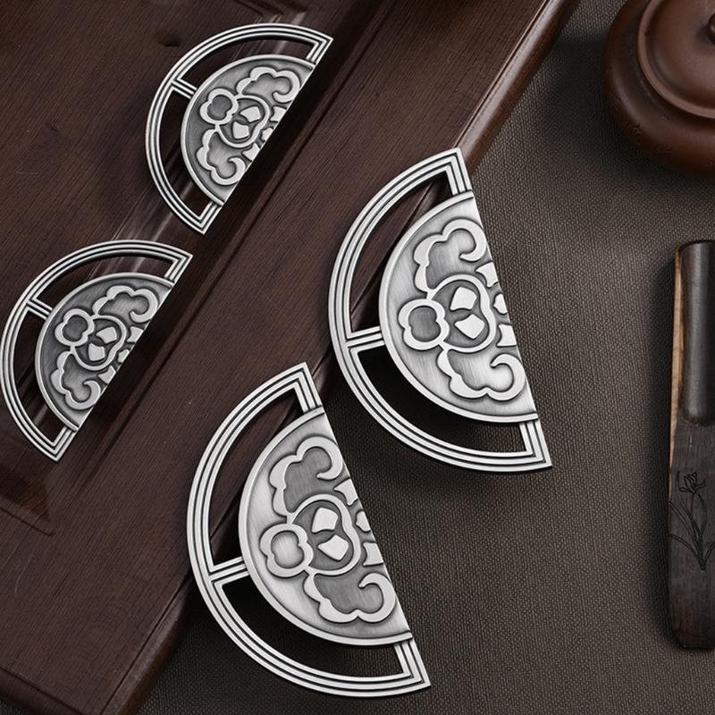 Zinc Alloy Drawer Pulls Chinese retro Dresser Wardrobe Knobs Kitchen Cupboard Drawer Handles Furniture Handle Hardware