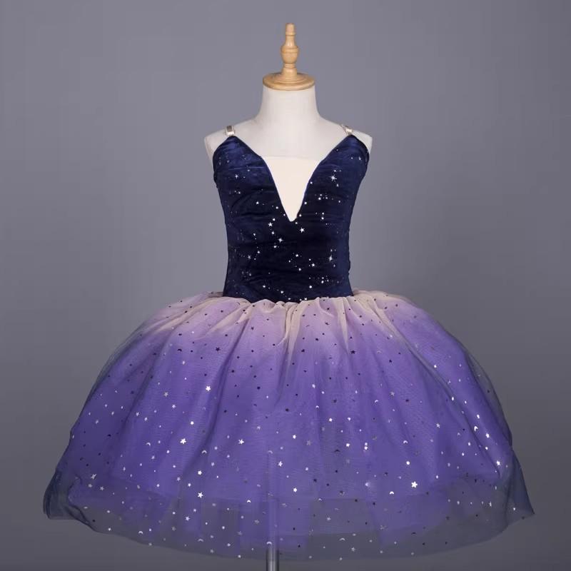 Fashion Ballet Dress Stage Performance Costume Girl's Ballerina Outfit Children's Clothes Ballet Dance Wear Summer Dresses