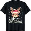 Merry Christmas Reindeer Xmas Family Celebration Fun T-Shirt