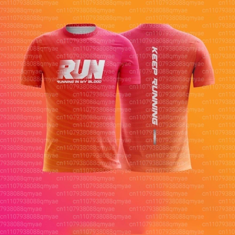 Einfache Mode Laufbuchstaben T-Shirts Modetrend Outdoor Laufen 3D Gedruckte Unisex T-Shirts Locker Schnelltrocknend T-Shirts Familienpassend