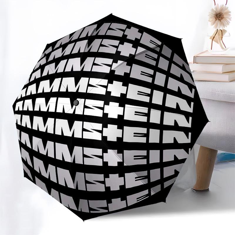 1pc Rammstein Band Logo Umbrella with Plastic Handle,Suitable for All Seasons Home Travel Outdoor UmbrellaM925