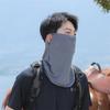Ice Silk Sunscreen Face Mask With Ear Hooks - Unisex Summer Cycling Face Cover, Breathable Uv Shield For Face And Neck