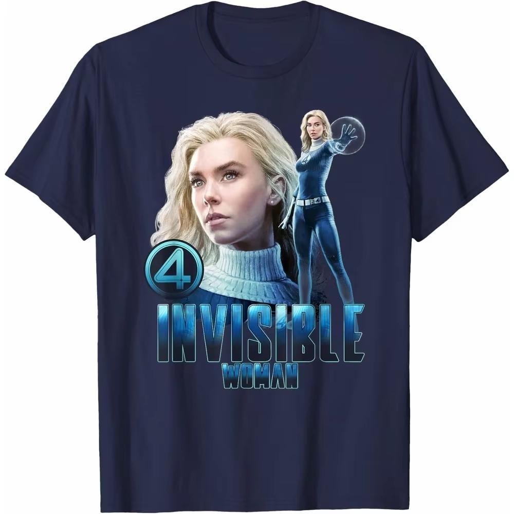 

Invisible Woman Fantastic Four Marvel TShirt Unisex Short Sleeve Lightweight Cotton Regular Fit Crew Neck Casual Top for Women 4XL