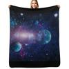 Planets and Stars Throw Blanket No Pilling Soft Warm Blanket for Bed