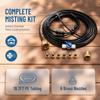 Black Misting Cooling System Plastic Water Mist Cooling System Durable Fan Misting Ring  For Garden