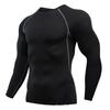Herren Fleece Thermounterwäsche Set Sport Outdoor Skifahren Basisschicht Fitness Schnelltrocknend Rundhals Lange Unterhosen