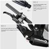 1 Pair High Quality Ultralight Aluminum Alloy BMX Brake Handle MTB Mountain Bike Cycling Brake Levers Disc Brake Lever
