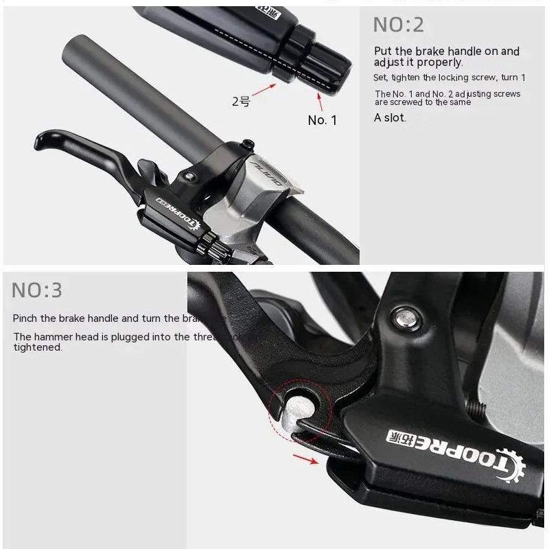 1 Pair High Quality Ultralight Aluminum Alloy BMX Brake Handle MTB Mountain Bike Cycling Brake Levers Disc Brake Lever