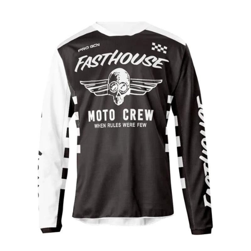 Fasthouse Tuta da Motocross Off-Road da Uomo Traspirante a Manica Lunga Tuta da Mountain Bike e Ciclismo su Strada
