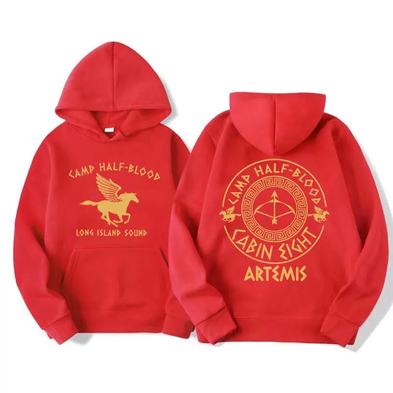 Percy Jackson Double-sided Print Men's Hoodie, Mixed-race Camp, Olympus Hero Hoodie, Menswear, Retro Harajuku Style Sweatshirt