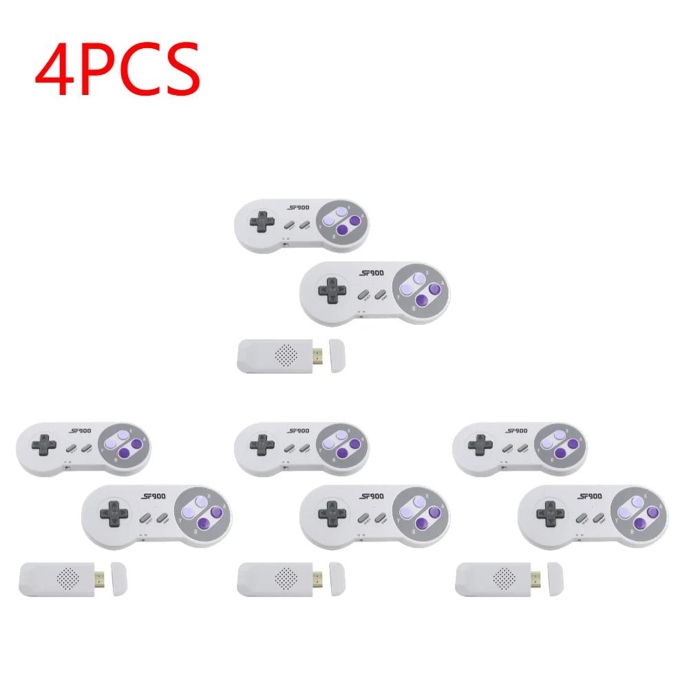 1-5 Set SF900 Retro Handheld Game Console 2.4G Wireless Receiver HD TV Portable Video Game Console with 2 Gamepad 4700 Games