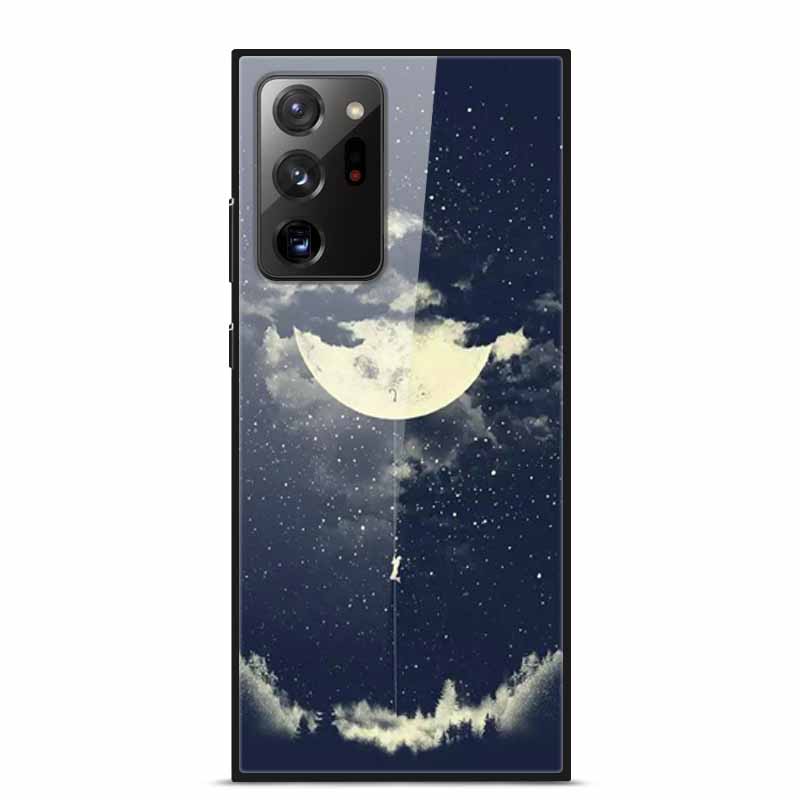 Glass Back Cover For Samsung Note 20 Ultra Case Tempered Glass Case For Samsung Galaxy S21 Ultra Case S 21 Note20 Ultra Funda