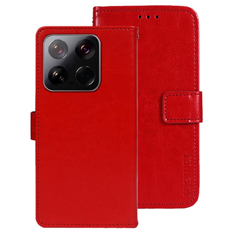 IDEWEI For Xiaomi 15 Stand Case Crazy Horse Texture Leather Phone Cover