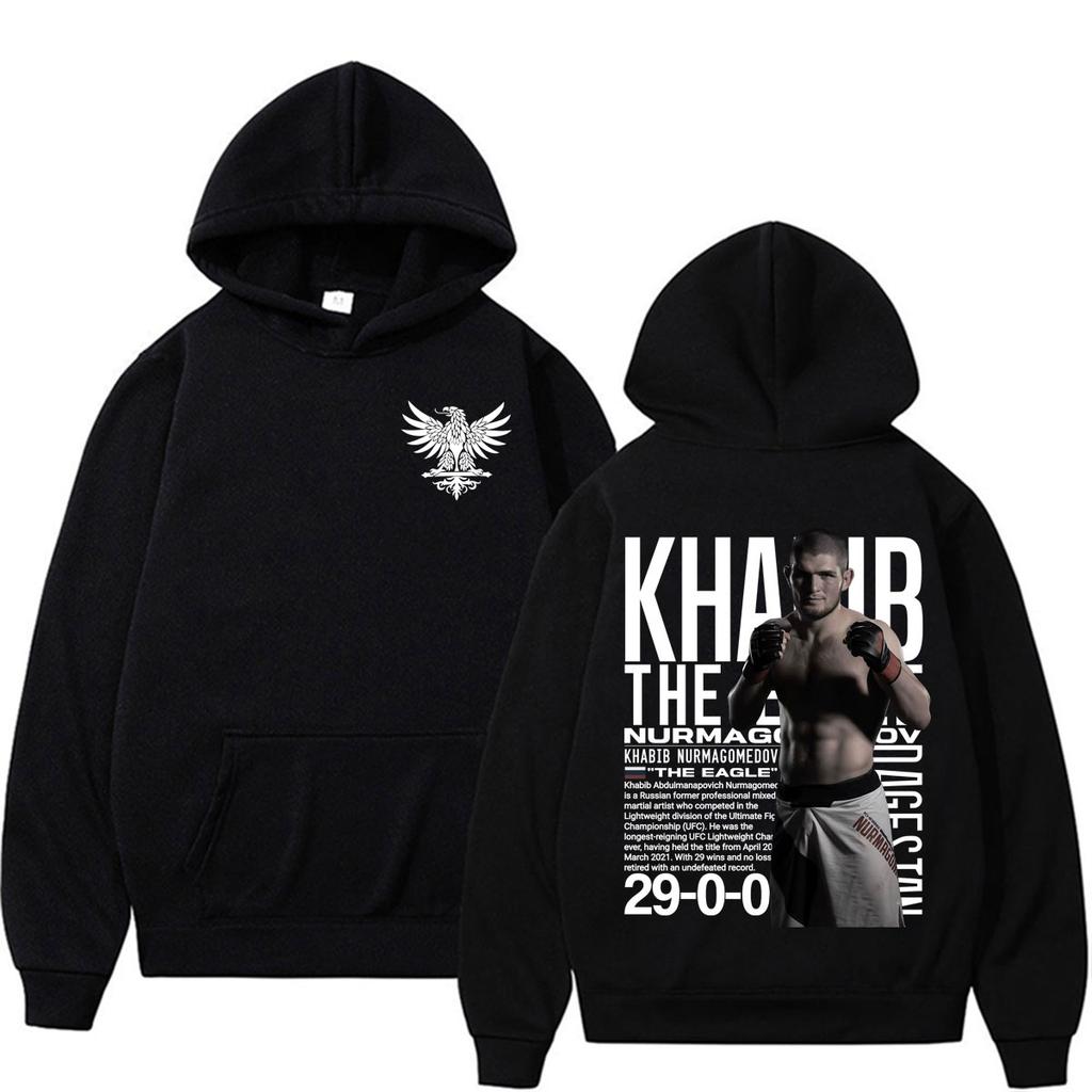 Limitované mikiny Khabib Nurmagomedov The Eagle Pánské oblečení Harajuku Klasické mikiny s kapucí Vysoce kvalitní fleecové s dlouhým rukávem s kapucí