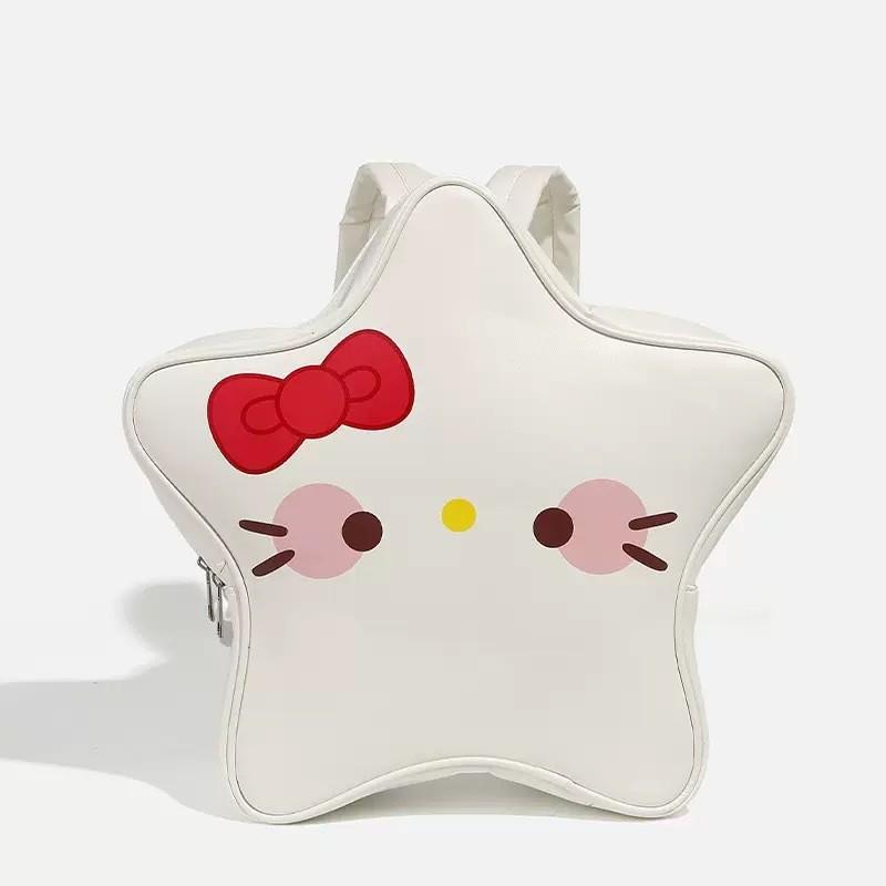 Мультяшный рюкзак с котенком из ПУ материала для повседневного использования и хранения 8-дюймового ноутбука