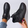 Fashion Women Boots 2025 New Comfortable Flat Ankle Boots Luxury Casual Thickened Warm Mom Shoes Fashion Handmade Cotton Shoes Women