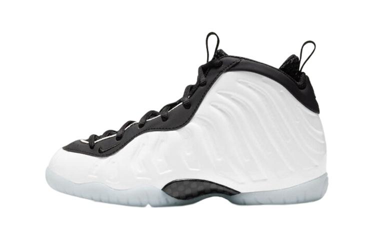 

Nike Foamposite One Little Home High top Vintage Basketball Shoes White Black Children Aged 3 7 Years Old CZ2549-100 30