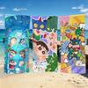 C-Crayon-ES S-Shin-chan Animation Towel For Outdoor Camping Beach Towel Super Absorbent Quick-Drying Summer Towel