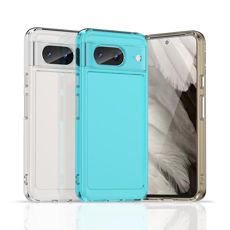 For Google Pixel 8 Case Transparent TPU Capa Google Pixel 8 Pro 8A 7 Pro 7A Case Luxury Silicone Bumper Protector Pixel 8 Cover