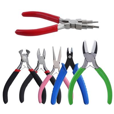 6Pieces Jewelry Pliers Kit Mini Pliers Set Precision Tool DIY Plier for Jewelry Making Supply Round Nose Pliers Tool