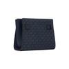 Michael Kors Mk Hamilton Silver Vintage Lock Crossbody Bag Medium Navy Blue Women Crossbody Bag 35R4SHMC1B407