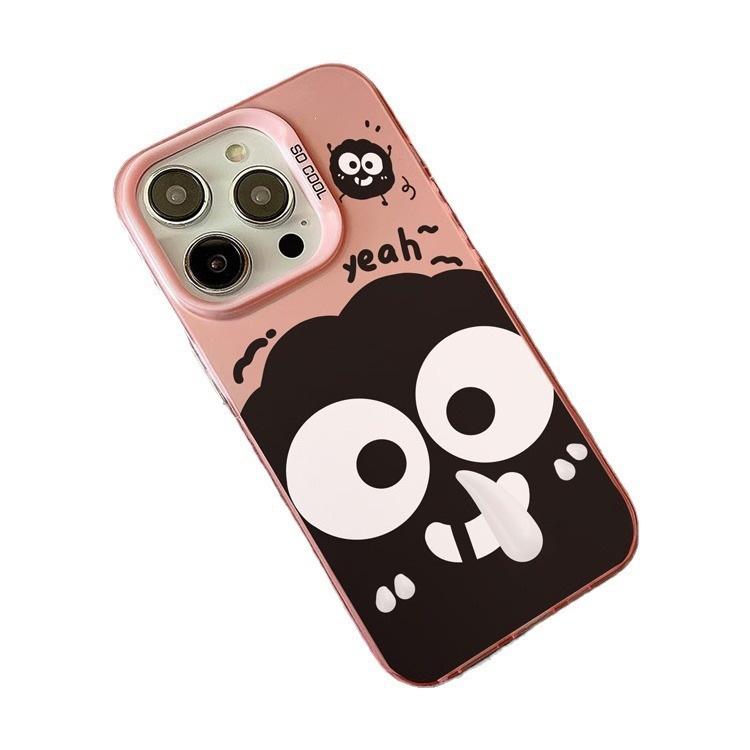Funny smiley face small briquettes for apple 15promax mobile phone case advanced sense 14/13/12 all-inclusive 11 explosion