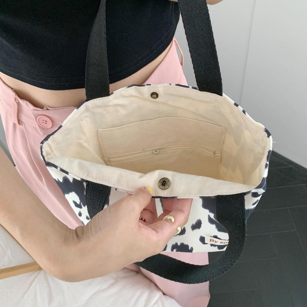 Women's Literature Art Small Fresh Handheld Convenience All Match Snack Shoulder Bags