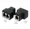 RJ45 Splitter Adapter,Aoiutrn USB 1 To 2 Network Connector Dual LAN Ethernet Socket 8P8C Extender Plug Cable for Cat5,5e, Cat6,7