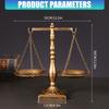 Libra Jewelry Tower Retro Balance Scale Sculpture Justice Scale for Law Students Attorneys Judges Lawyer Office Decors
