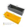 Plastic box + Silicone inner support Soap Mold 1200ml Mousse Cake Soap Mould DIY Multicolor Silicoen Loaf Cake Toast Mold