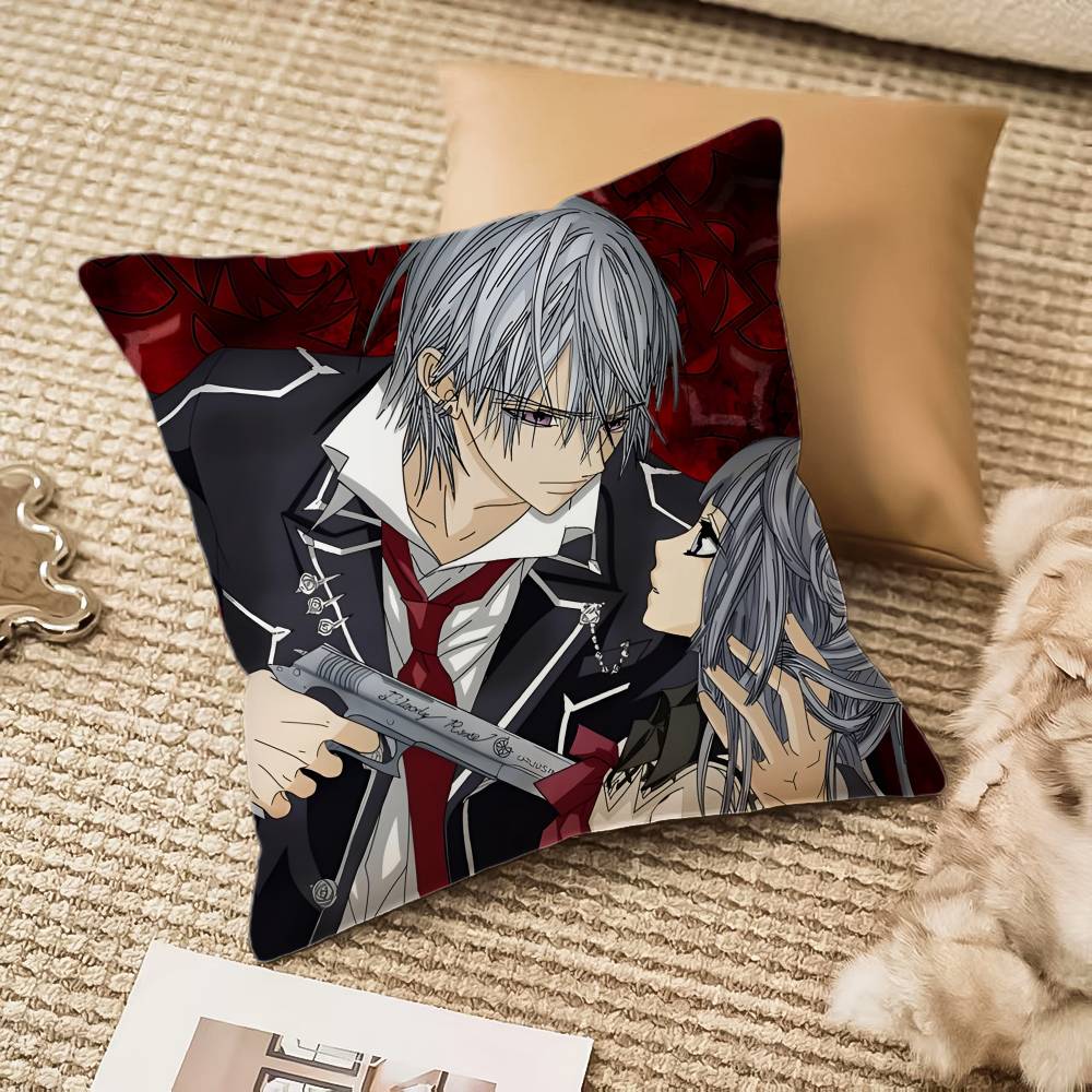 Anime V-Vampire Knight Pillow Case Anti-dustmite Invisible Zipper Sofa Bed