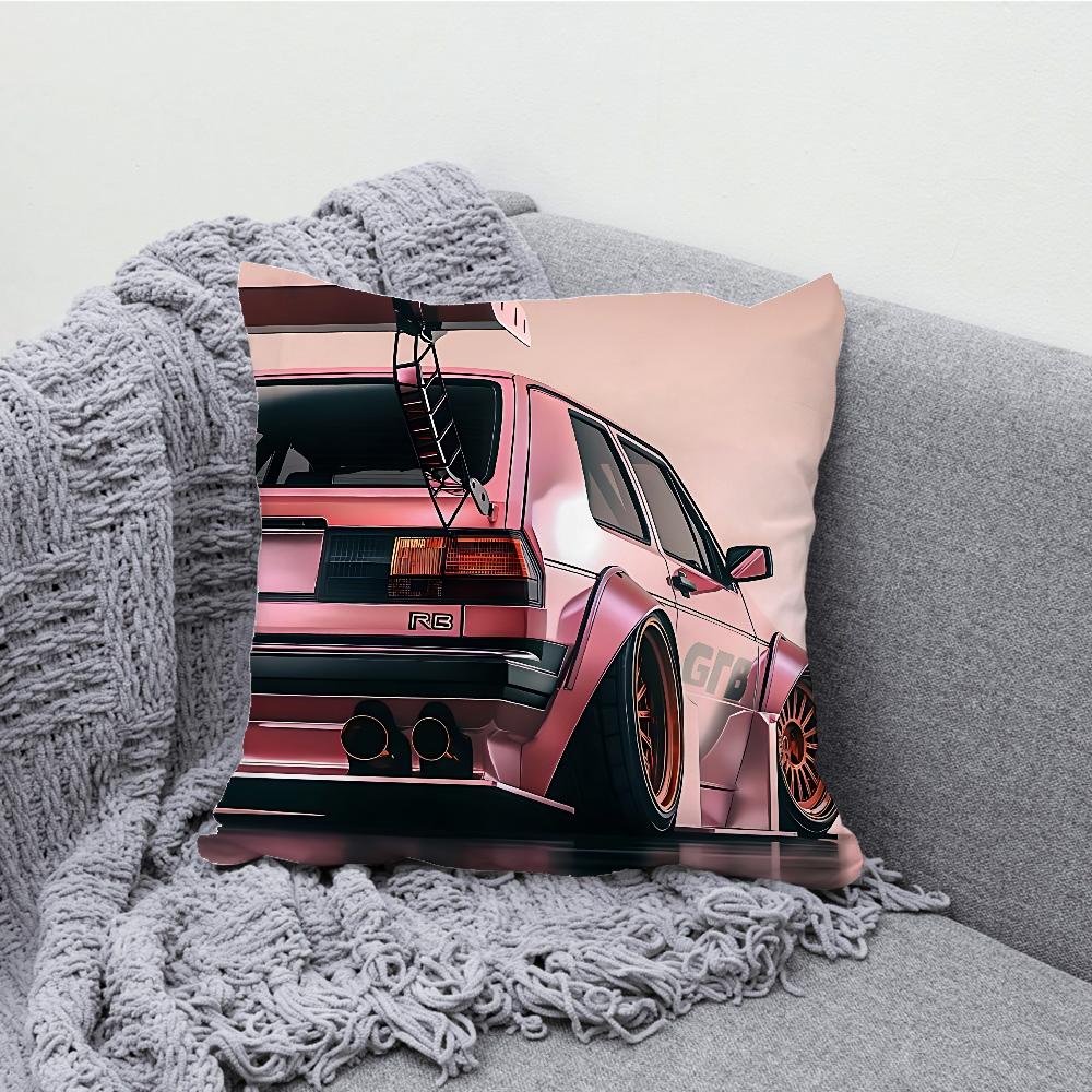 G-Golf G-GTI Car Pillow Case Soft Cushion Cases for Farmhouse Sofa Decor Home Decorations and Protector Pillow Case