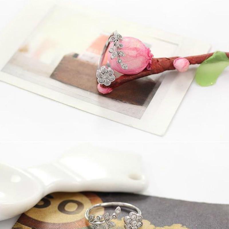 Bohemia Urocze pierścionki Kobiety Kwiat Otwarcie Knuckle Rings Biżuteria