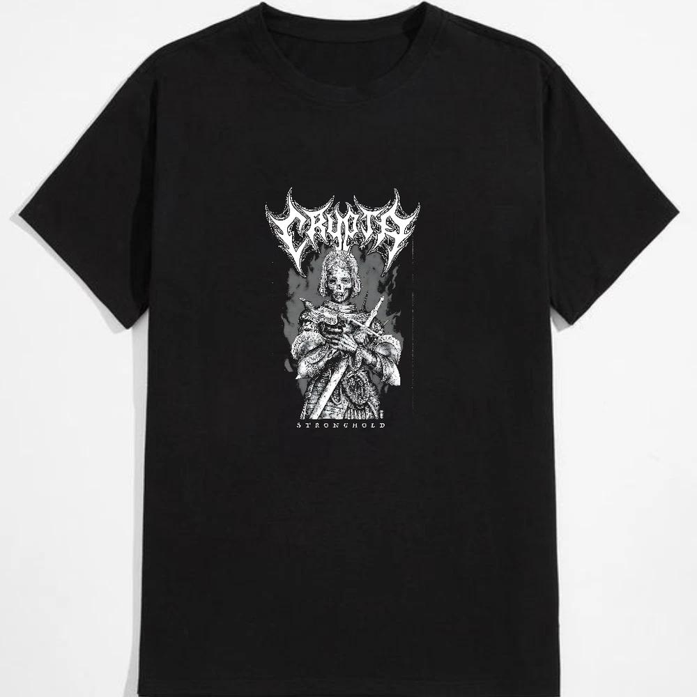 Vintage crypta stronghold black cotton tshirt all sizes sxl music fan gift