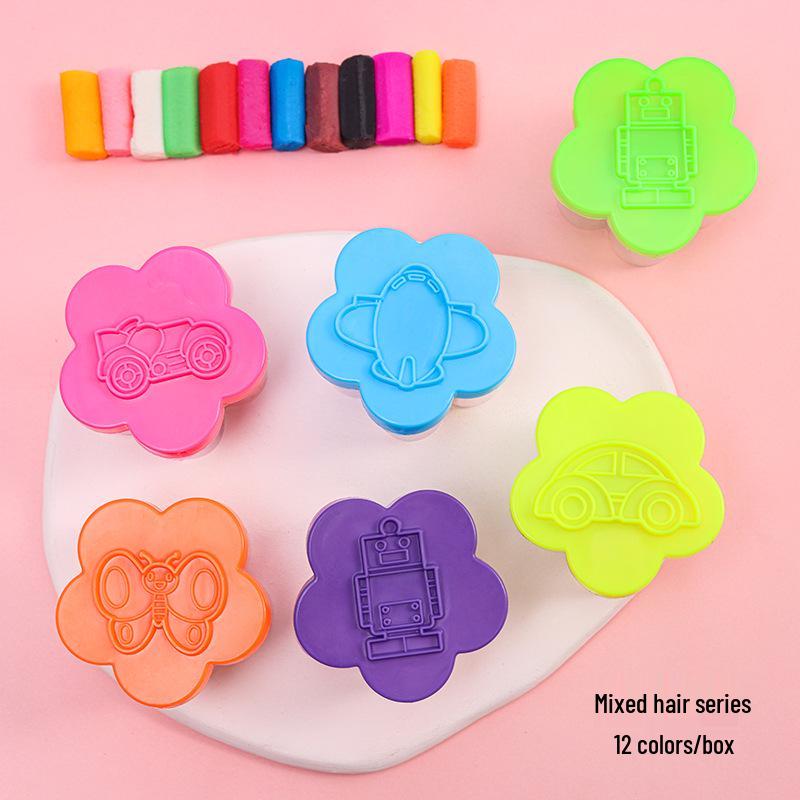 

12-Color Super Light Clay for Educational DIY Projects - Perfect for Kids & Students